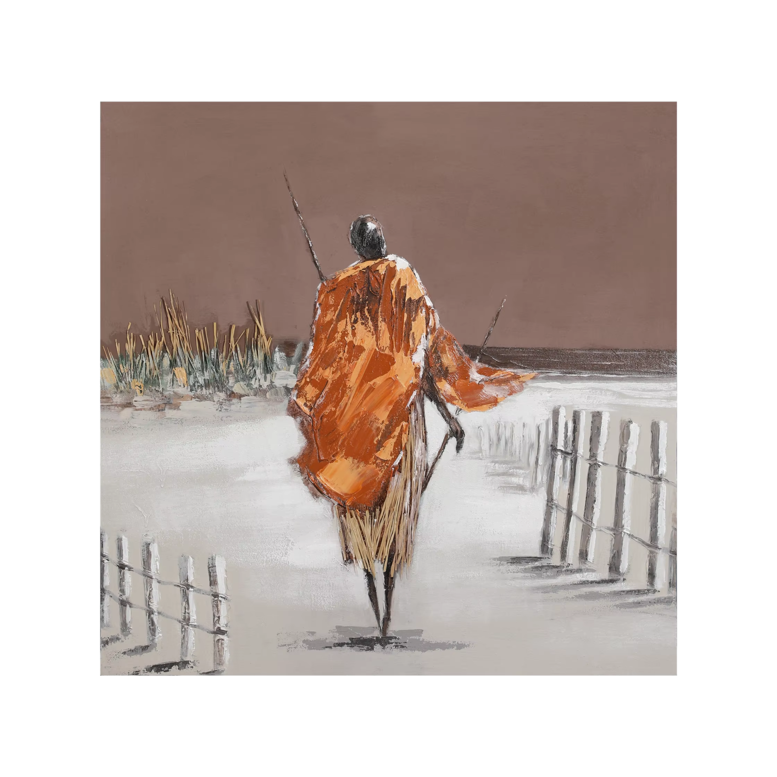 Le Gardien du Désert - Peintures à l'huile sur toile de natures mortes africaines